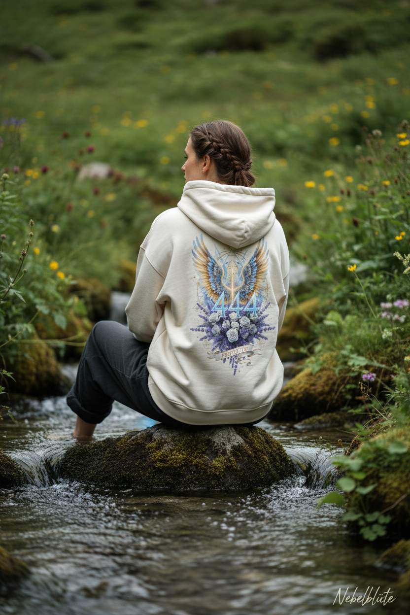 ANGEL NUMBERS 444 - Natural Raw Backprint