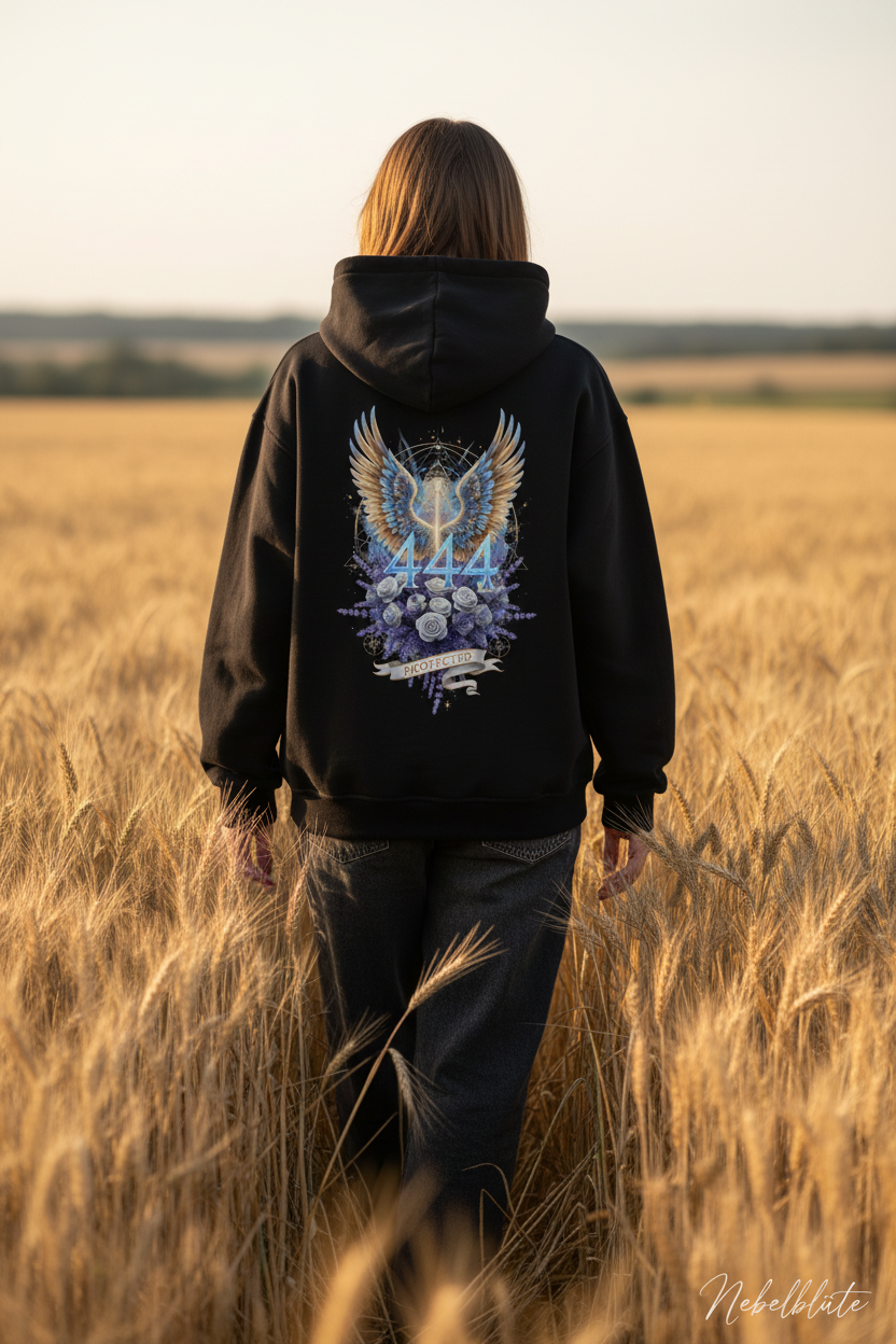 ANGEL NUMBERS 444 - Schwarz Backprint