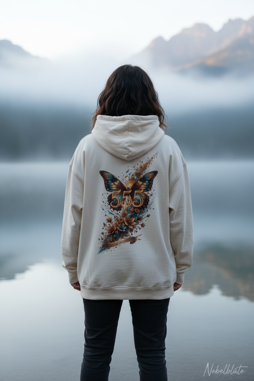 ANGEL NUMBERS 555 - Natural Raw Backprint